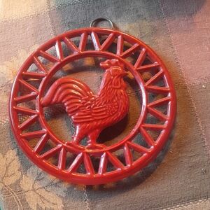 Red Rooster Trivet